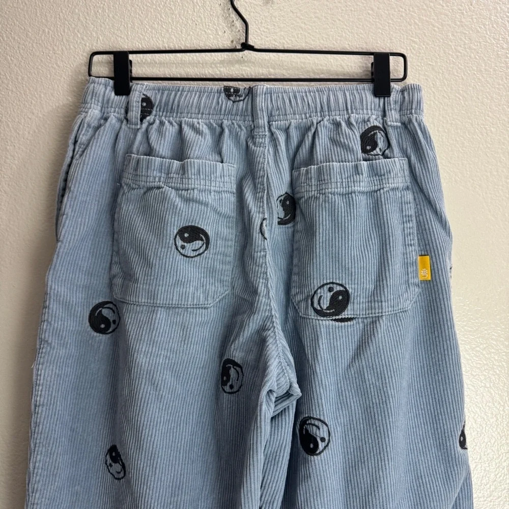 Urban Outfitters Yin Yang Smiley Face Corduroy Pants Drawstring Size Medium - Picture 5 of 10
